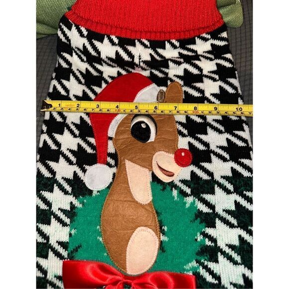 Christmas Rudolph reindeer Dog Sweater size Large NWT - Picture 6 of 7